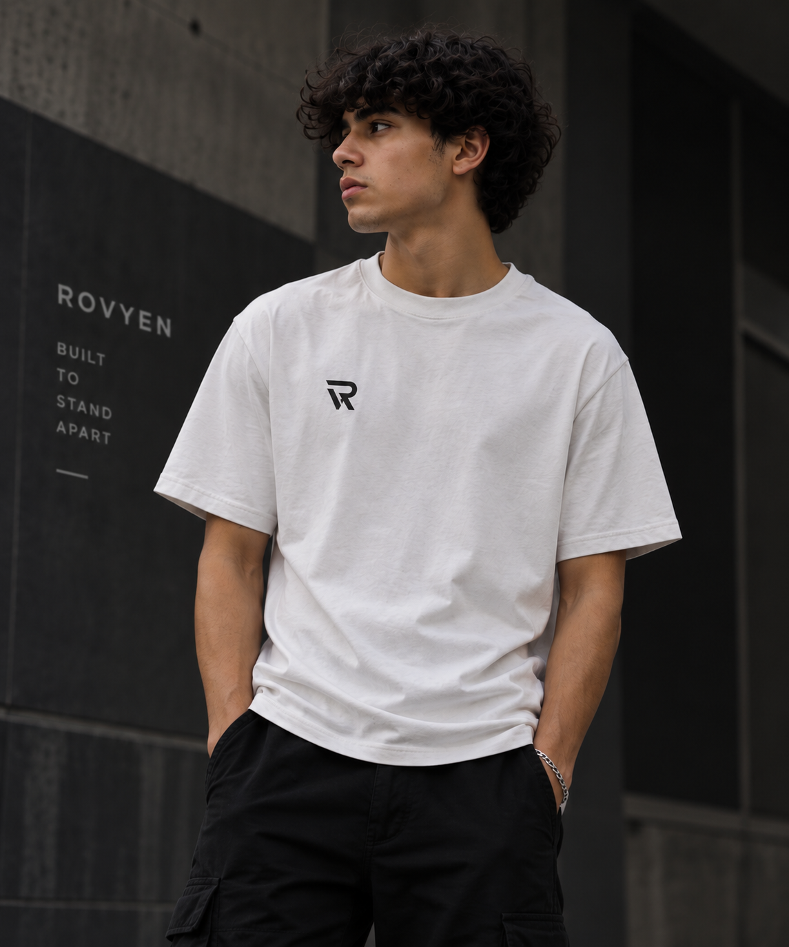 ROVYEN Signature Tee – White