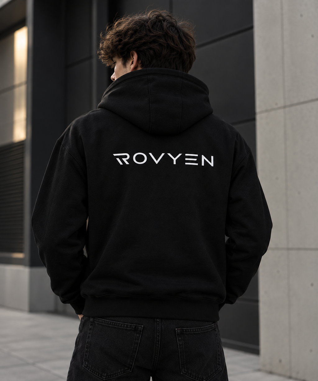ROVYEN Signature Hoodie – Black